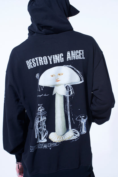S'YTE x KOICHI IYODA ARTWORK PRINTED HOODIE -Destroying Angel-