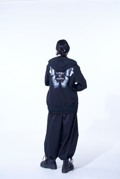 S'YTE x KOICHI IYODA ARTWORK PRINTED ZIP-UP HOODIE -Gemini-