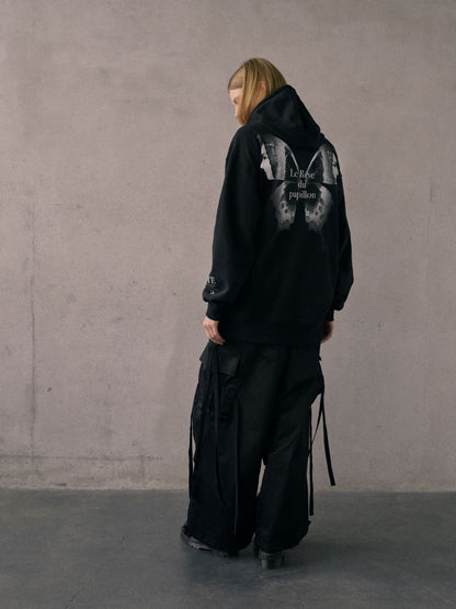 S'YTE x KOICHI IYODA ARTWORK PRINTED ZIP-UP HOODIE -Gemini-