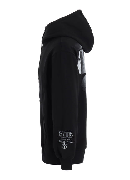 S'YTE x KOICHI IYODA ARTWORK PRINTED ZIP-UP HOODIE -Gemini-