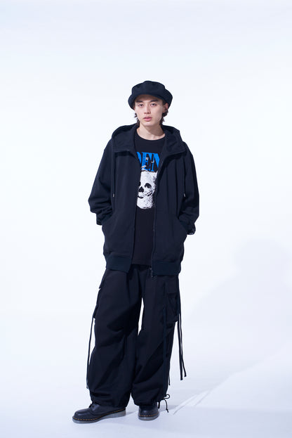 S'YTE x KOICHI IYODA ARTWORK PRINTED ZIP-UP HOODIE -Gemini-