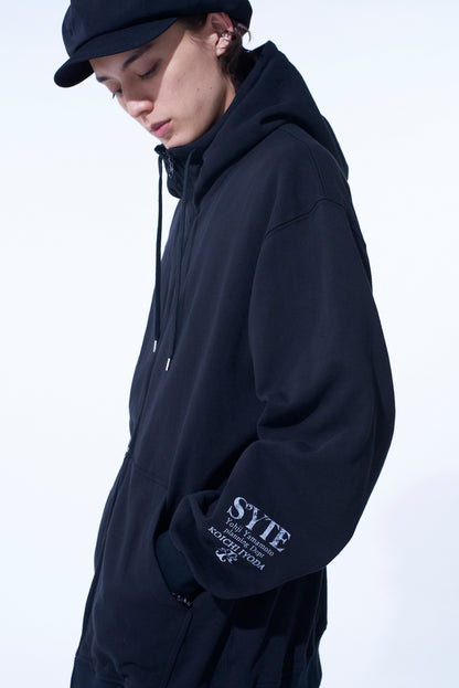 S'YTE x KOICHI IYODA ARTWORK PRINTED ZIP-UP HOODIE -Gemini-