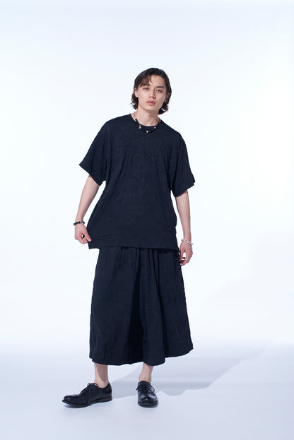 CATCH-WASHER FINISH JERSEY ROUND NECK T-SHIRT