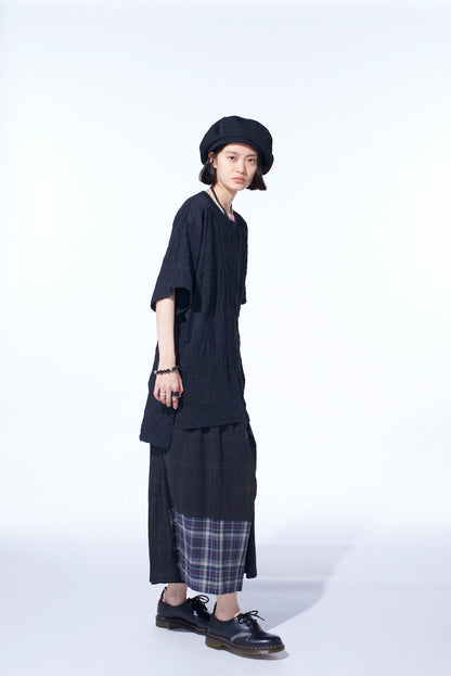 CATCH-WASHER FINISH JERSEY ROUND NECK T-SHIRT