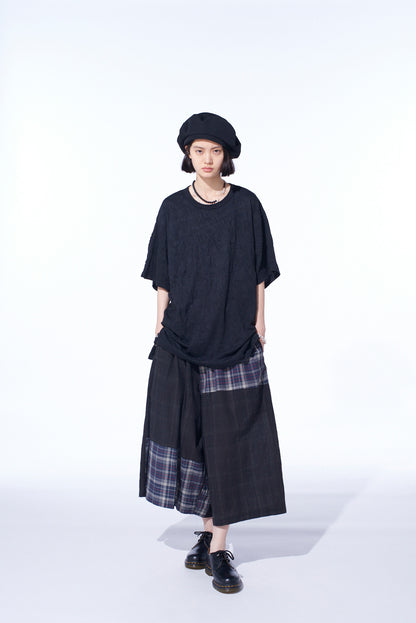 CATCH-WASHER FINISH JERSEY ROUND NECK T-SHIRT