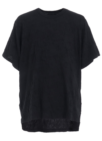 CATCH-WASHER FINISH JERSEY ROUND NECK T-SHIRT