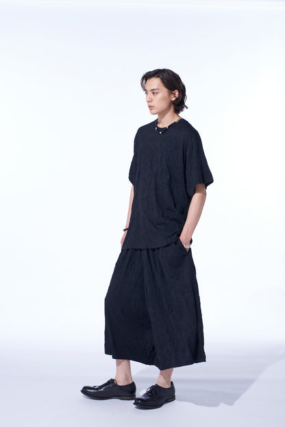 CATCH-WASHER FINISH JERSEY ROUND NECK T-SHIRT