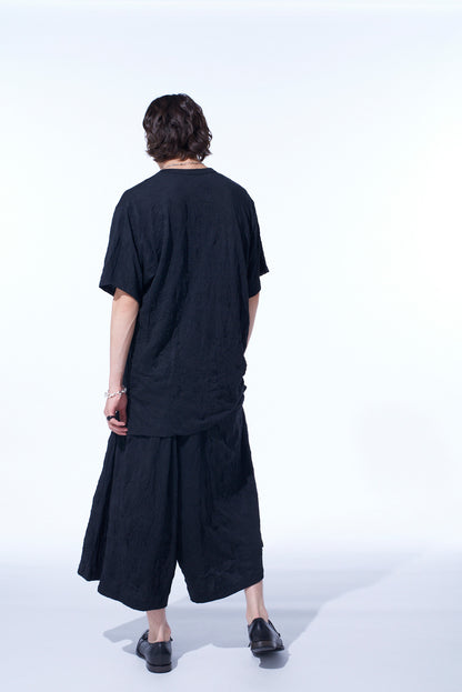 CATCH-WASHER FINISH JERSEY ROUND NECK T-SHIRT