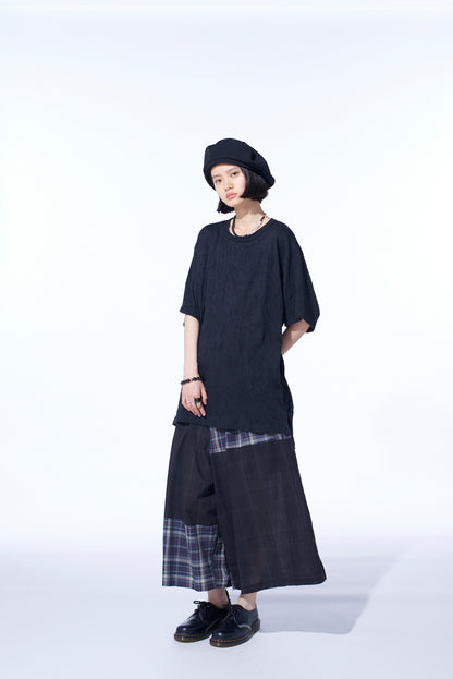 CATCH-WASHER FINISH JERSEY ROUND NECK T-SHIRT