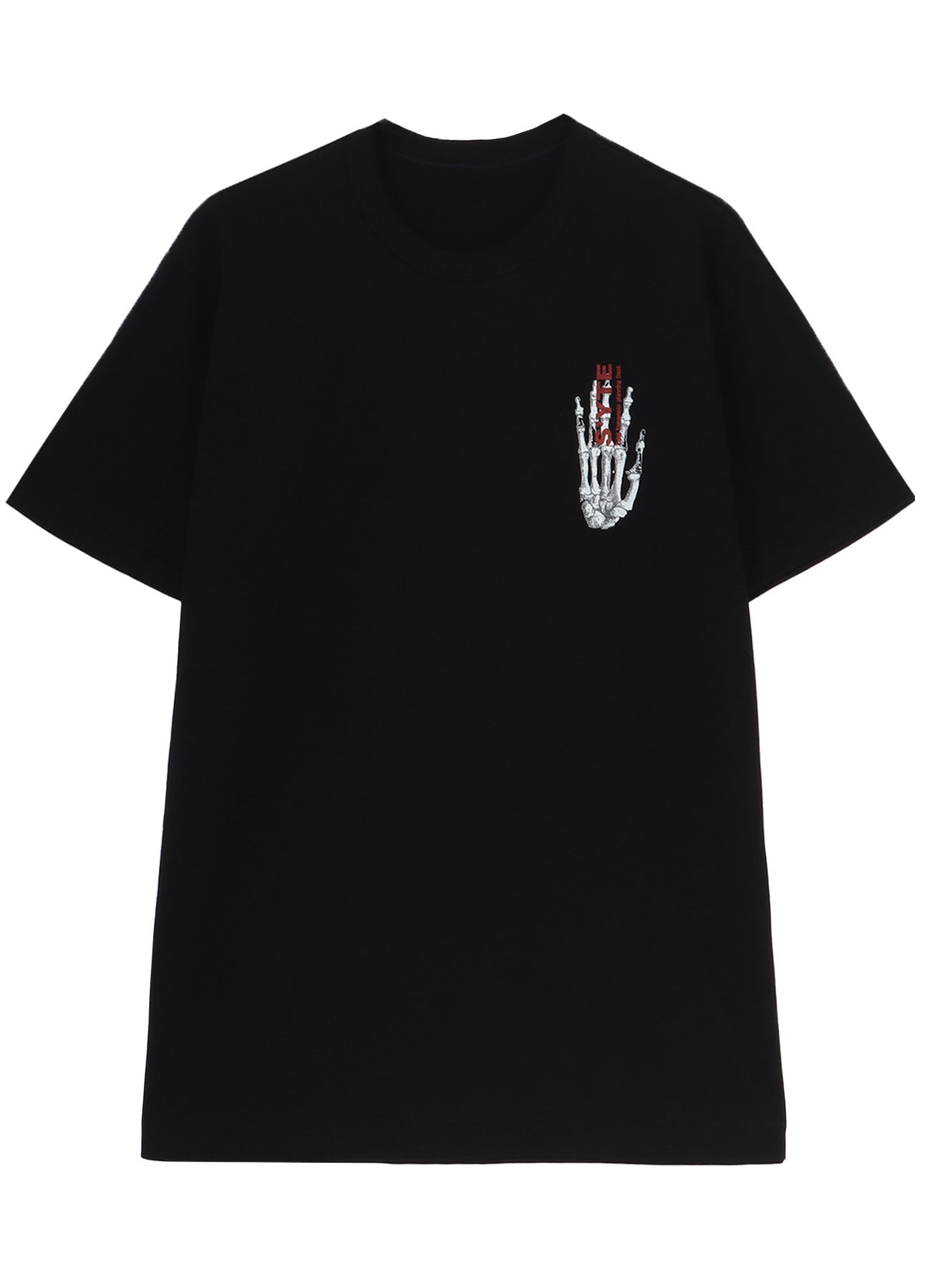 GRAPHIC T-SHIRT -GRIEVING SKULL-