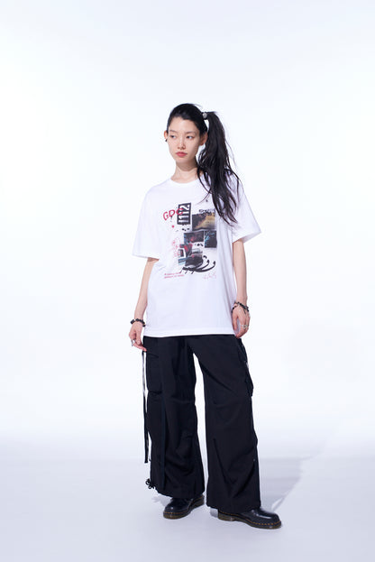 S’YTE × GDC Collaborate Collection- COLLAGE ART GRAPHIC T-SHIRT -fluctuatingly 01-