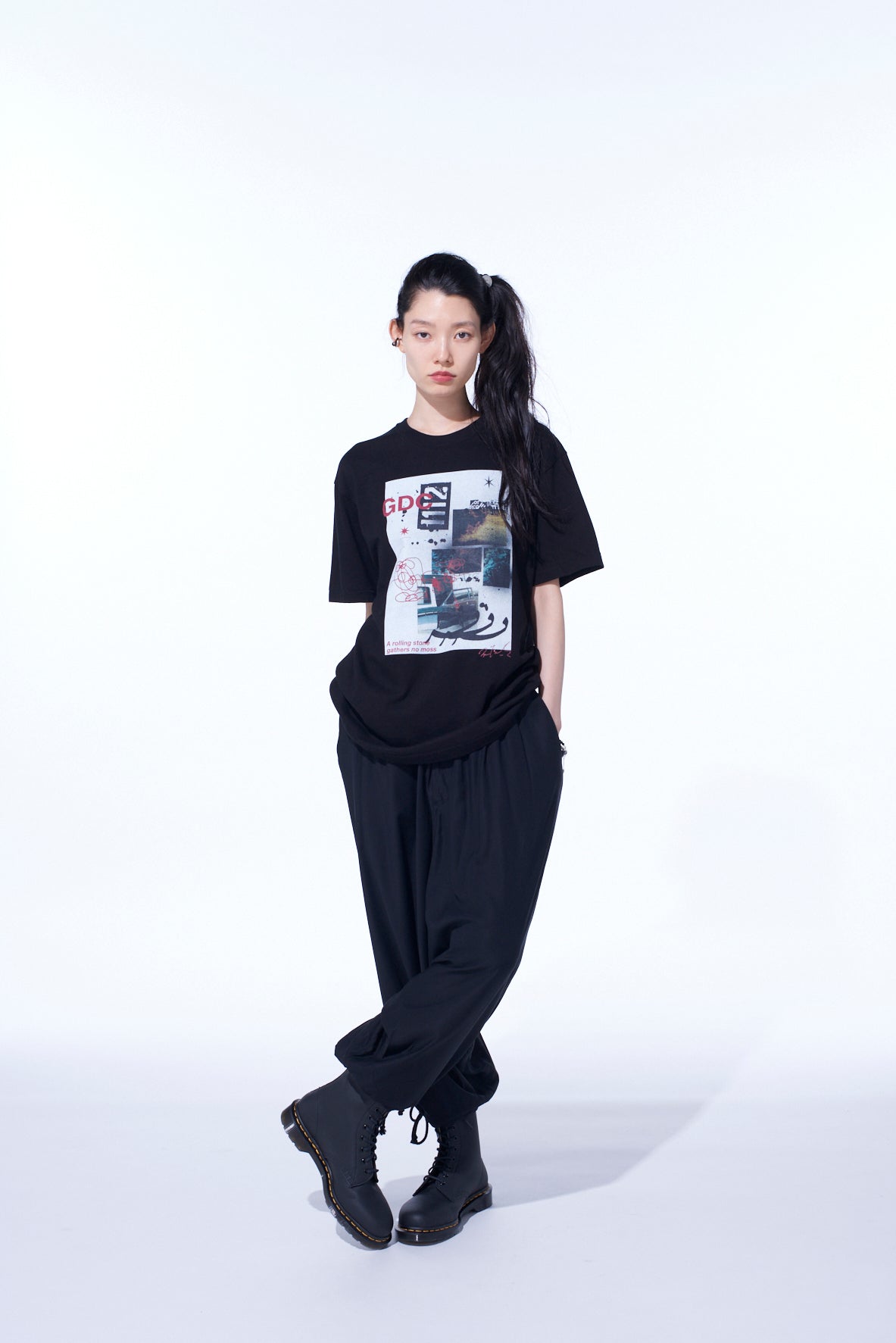 S’YTE × GDC Collaborate Collection- COLLAGE ART GRAPHIC T-SHIRT -fluctuatingly 01-