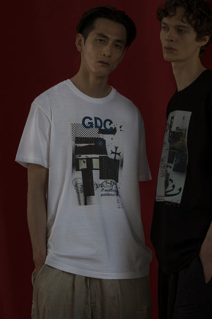 S’YTE × GDC Collaborate Collection- COLLAGE ART GRAPHIC T-SHIRT -fluctuatingly 02-
