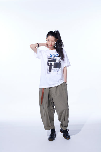 S’YTE × GDC Collaborate Collection- COLLAGE ART GRAPHIC T-SHIRT -fluctuatingly 02-