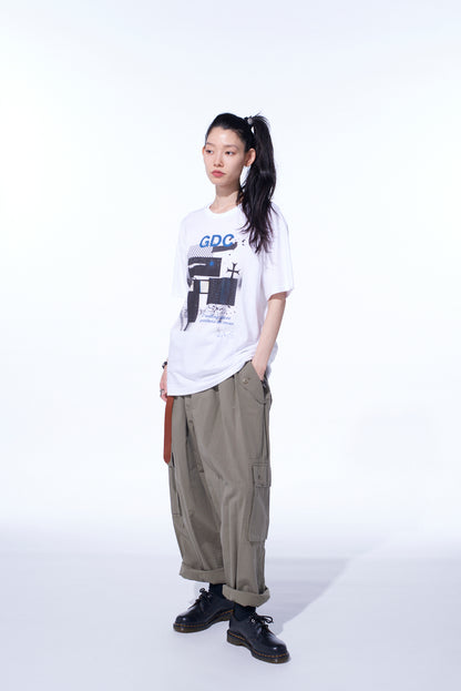 S’YTE × GDC Collaborate Collection- COLLAGE ART GRAPHIC T-SHIRT -fluctuatingly 02-