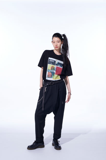 S’YTE × GDC Collaborate Collection- COLLAGE ART GRAPHIC T-SHIRT -fluctuatingly 03-
