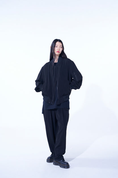 CREPE de CHINE BOMBER JACKET