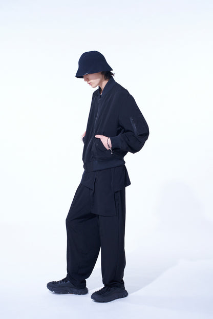 CREPE de CHINE BOMBER JACKET