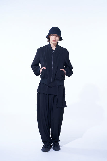 CREPE de CHINE BOMBER JACKET