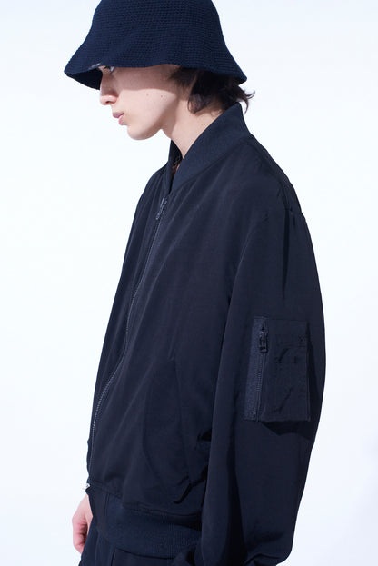CREPE de CHINE BOMBER JACKET