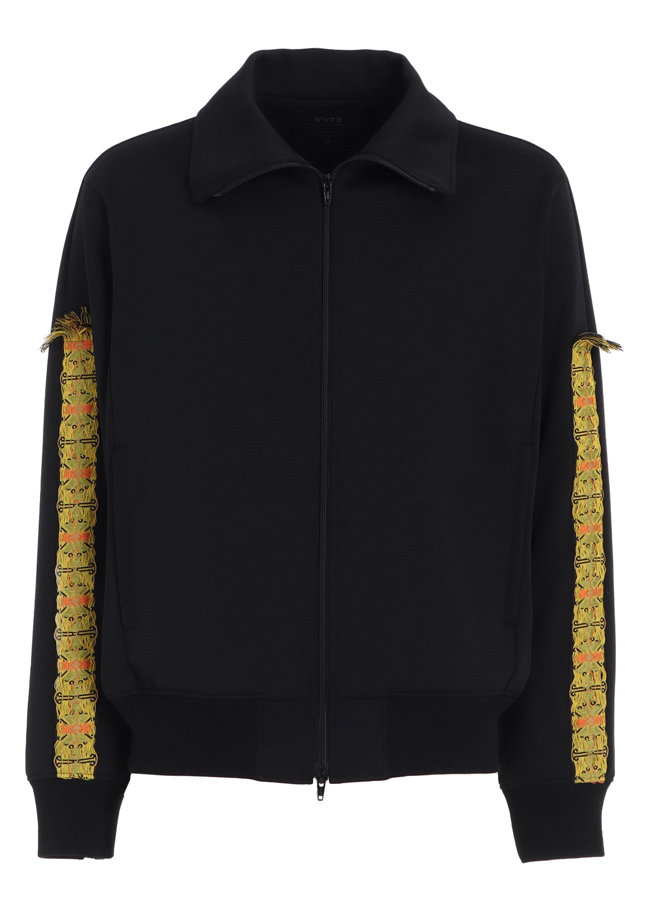 PE/SMOOTH JERSEY TRACK JACKET WITH TYROLEAN TAPES