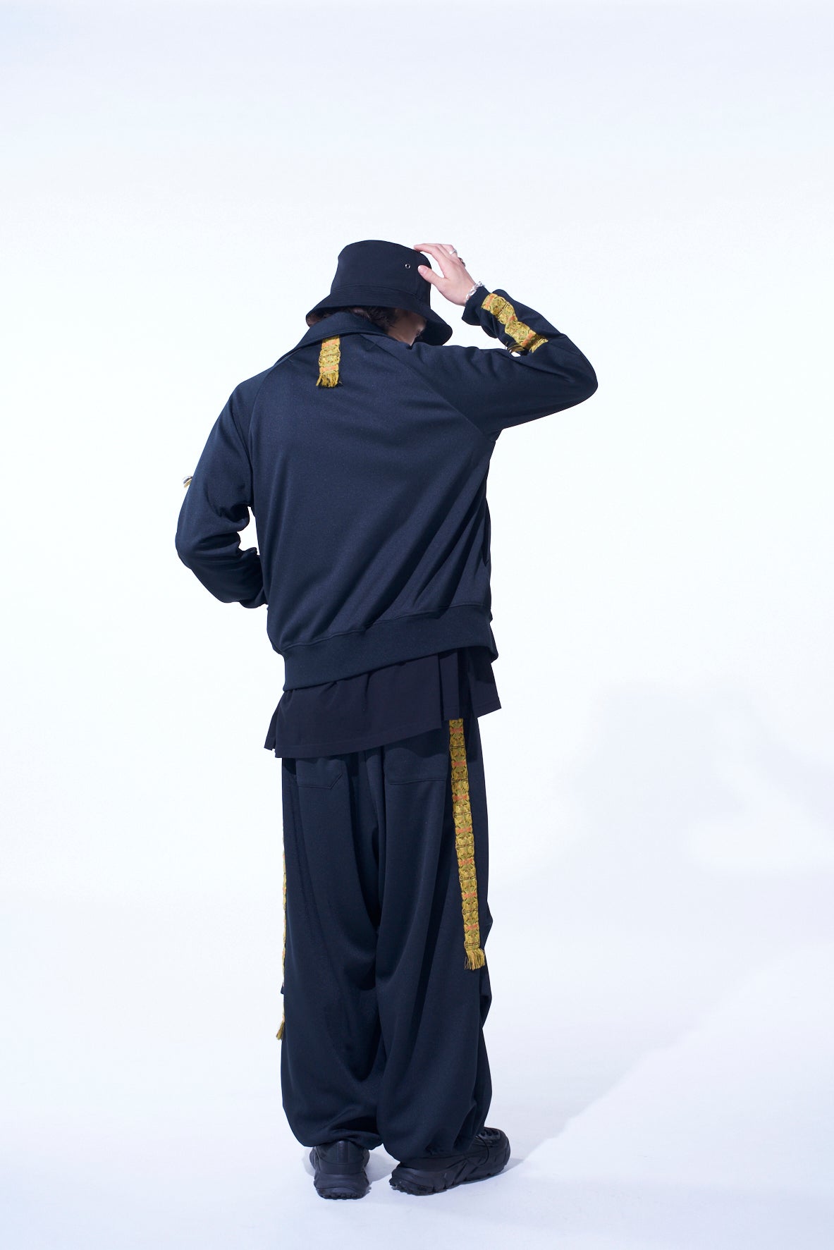 PE/SMOOTH JERSEY TRACK JACKET WITH TYROLEAN TAPES