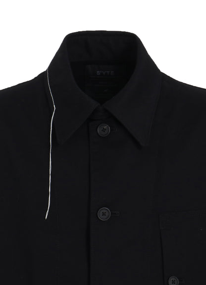 COTTON TWILL COLOR STITCHING COVERALLS