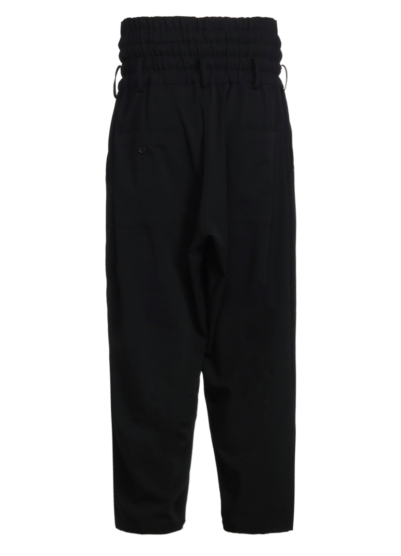 PE/RAYON GABARDINE STRETCH SHIRRING AND LACES WAIST PANTS