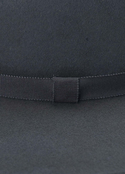 WOOL FELT RIBBON TAPE WIDE BRIM HAT