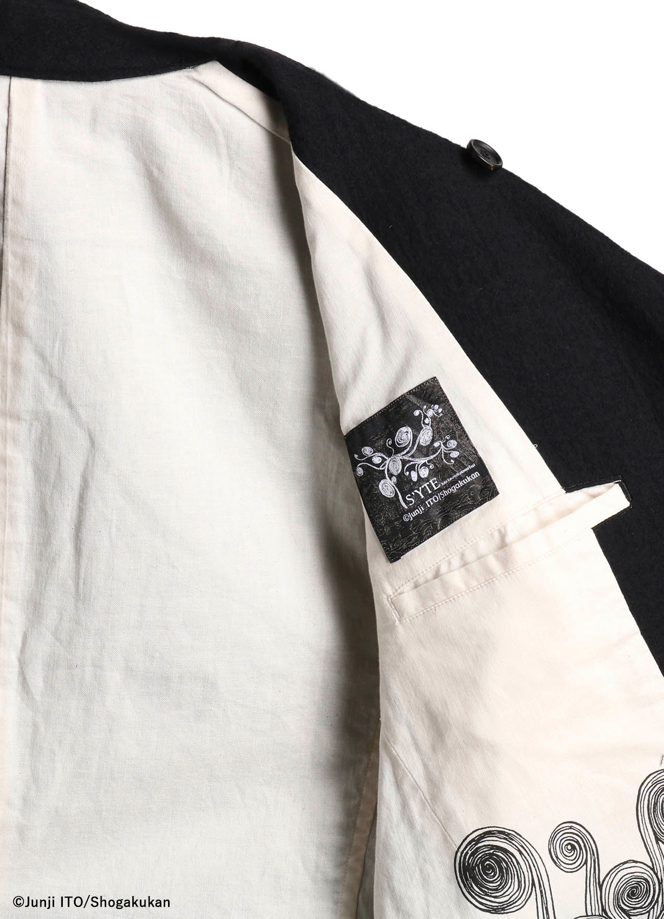 S'YTE × JUNJI ITO -UZUMAKI- KIRIE AND AZAMI PRINTED REVERSIBLE JACKET