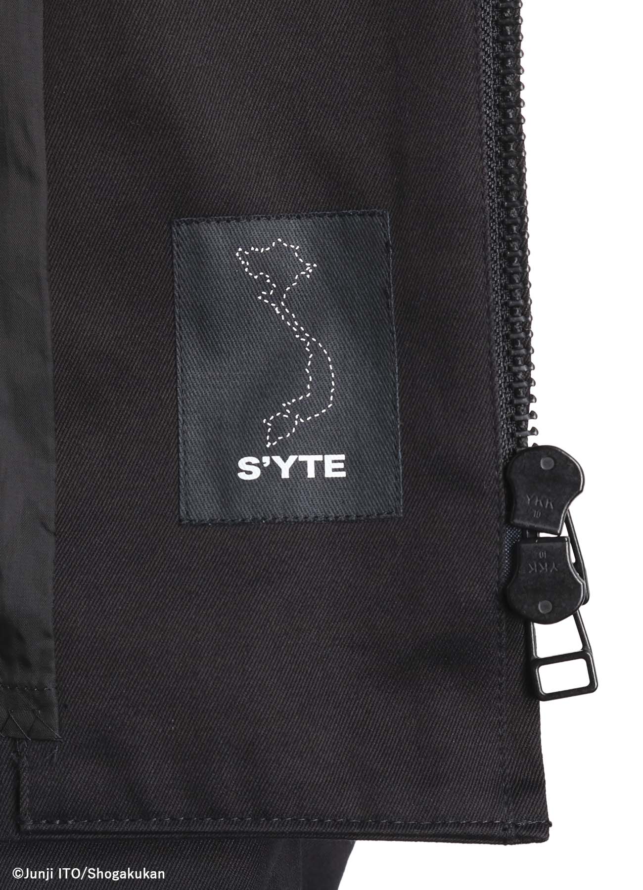 S'YTE × JUNJI ITO -UZUMAKI- KIRIE EMBROIDERY ZIPPER BLOUSON