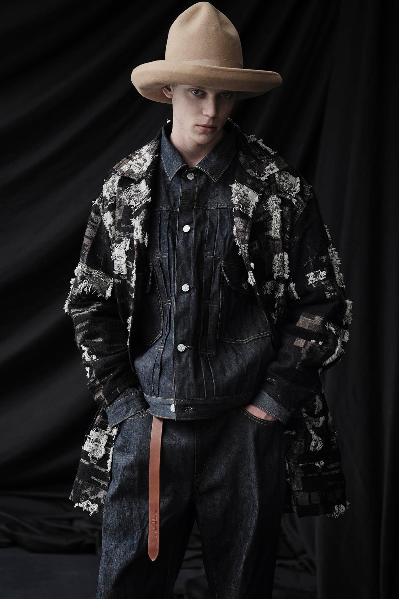 S'YTE × EDWIN RIGID SELVEDGE DENIM TRACKER JACKET -TYPE 505ZX-