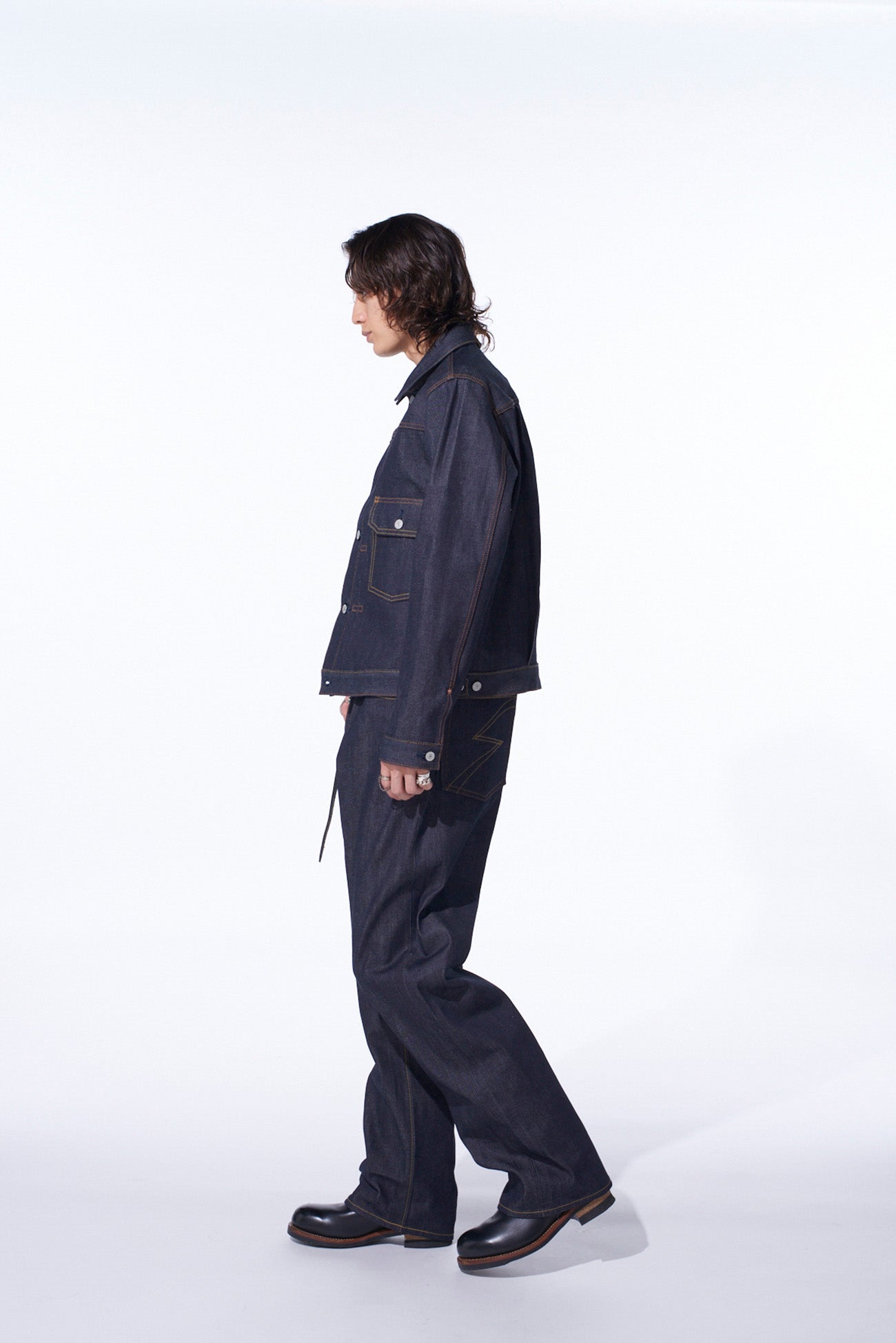 S'YTE × EDWIN RIGID SELVEDGE DENIM TRACKER JACKET -TYPE 505ZX-