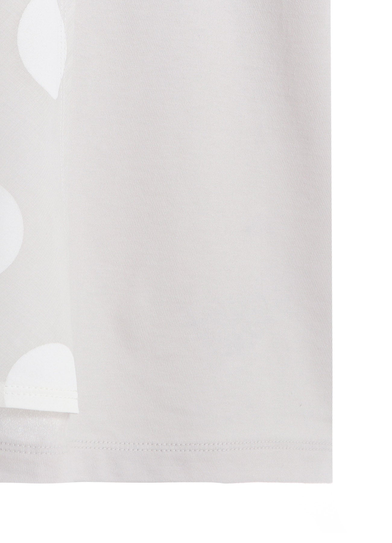 JERSEY + VOILE DOT PRINT SHIRT