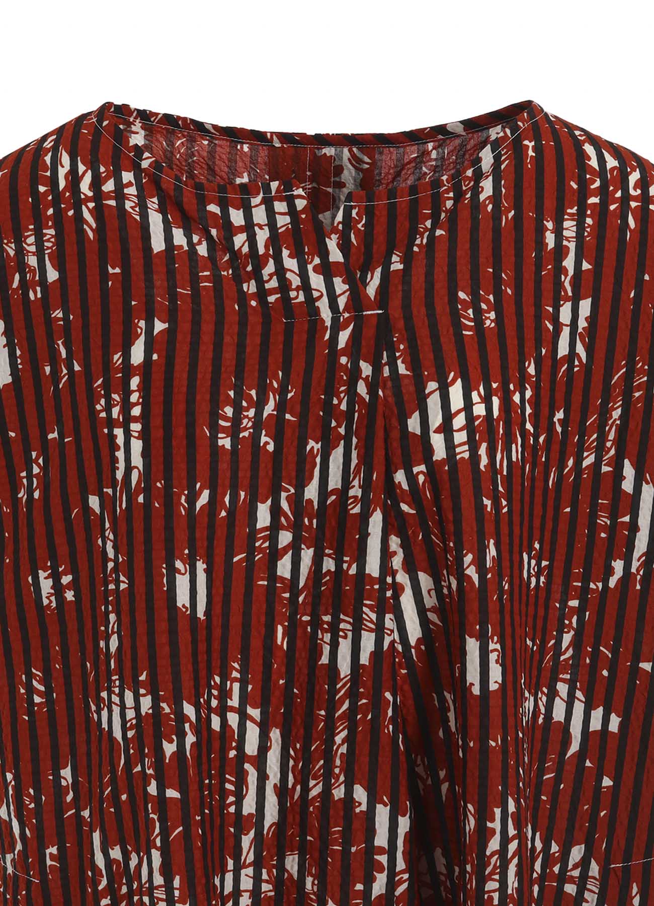 COTTON RIPPLE PRINT ONE PIECE