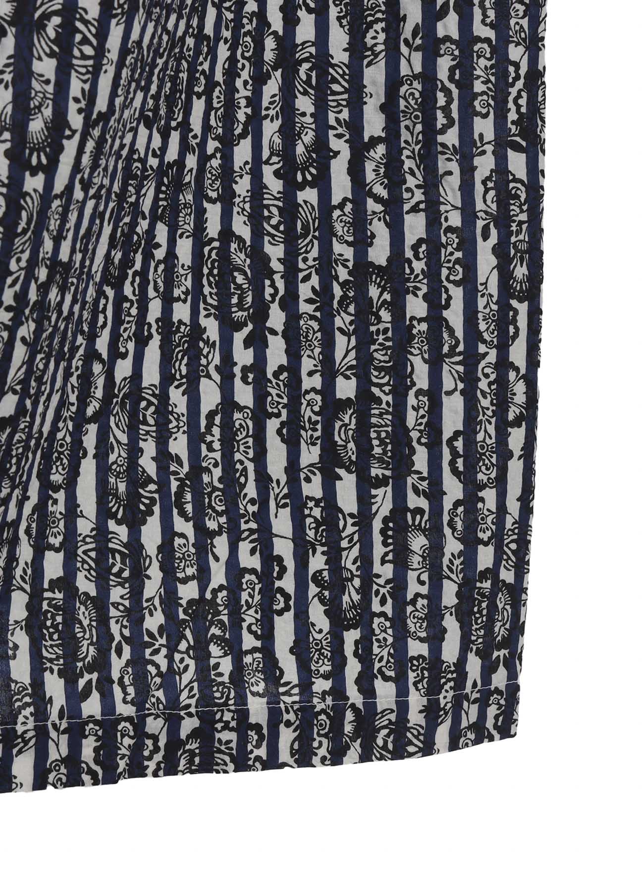 COTTON RIPPLE PRINT SWITCHING NO SLEEVE ONE PIECE