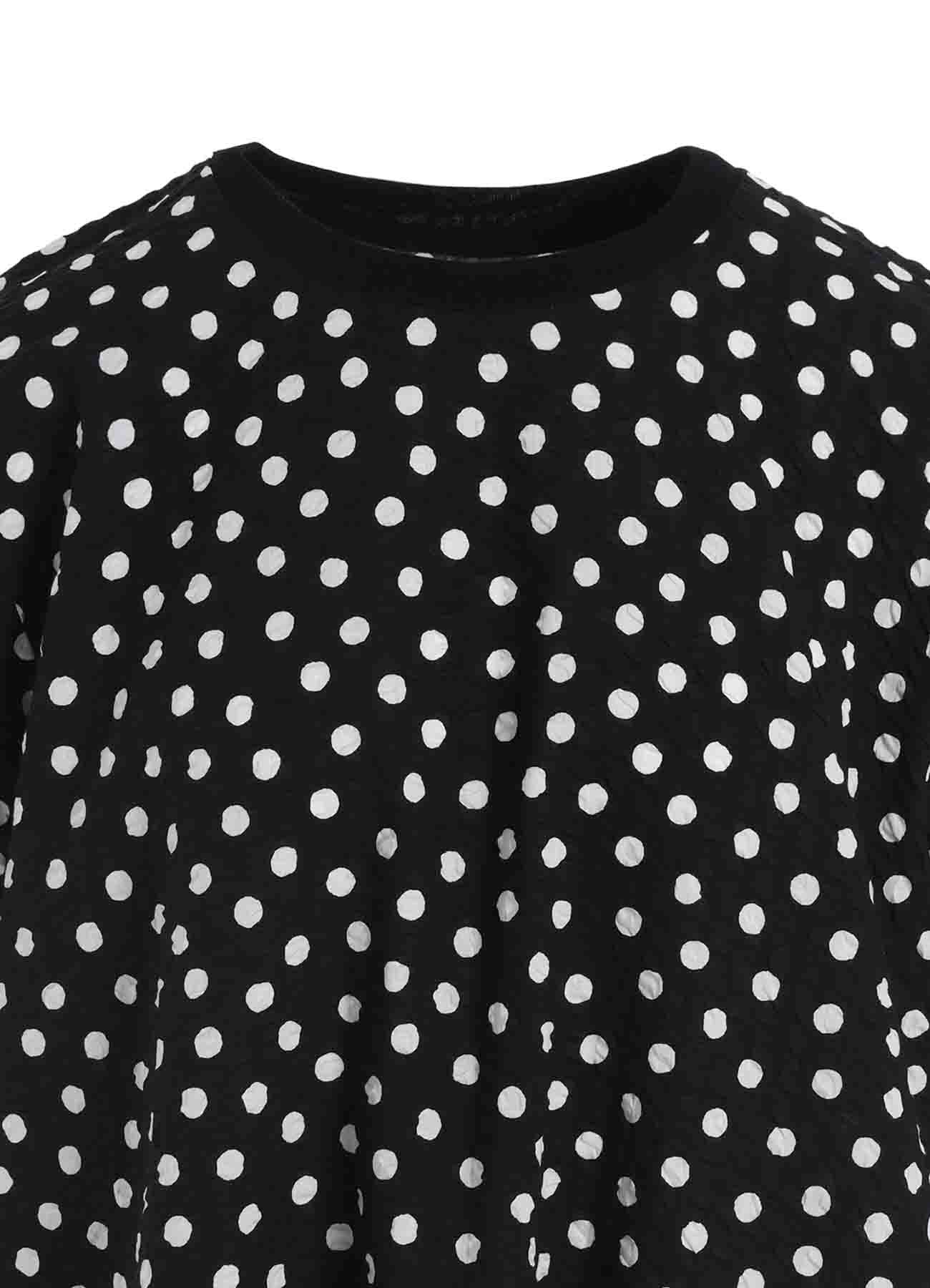 COTTON RIPPLE DOT PRINT ONE PIECE