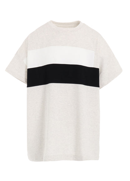 40/2 COTTON JERSEY SWITCHING PULLOVER