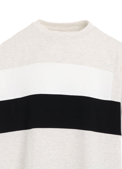 40/2 COTTON JERSEY SWITCHING PULLOVER