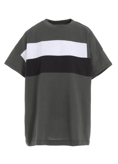 40/2 COTTON JERSEY SWITCHING PULLOVER