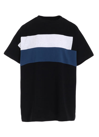 40/2 COTTON JERSEY SWITCHING PULLOVER