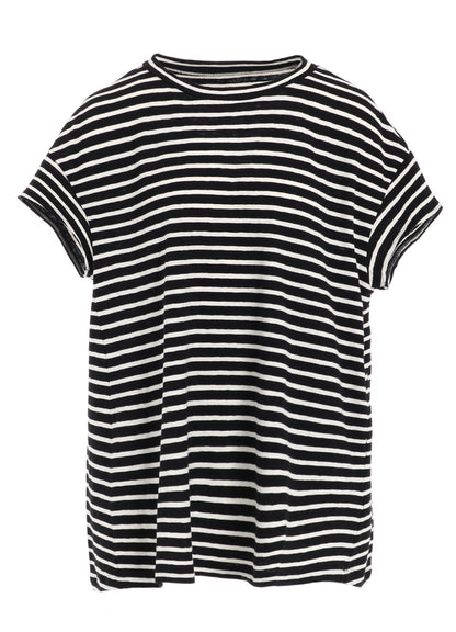 24/1 SOFT COTTON JERSEY BORDER TUNIC