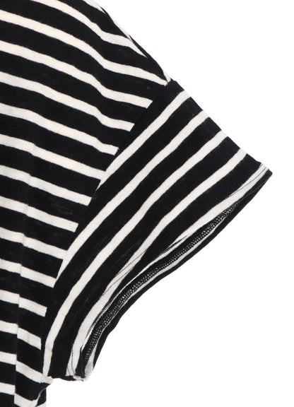 24/1 SOFT COTTON JERSEY BORDER TUNIC