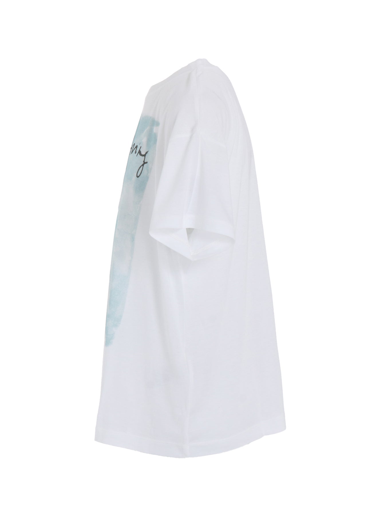 COTTON RAYON JERSEY FUZZY PRINT SHIRT