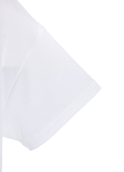 COTTON RAYON JERSEY FUZZY PRINT SHIRT