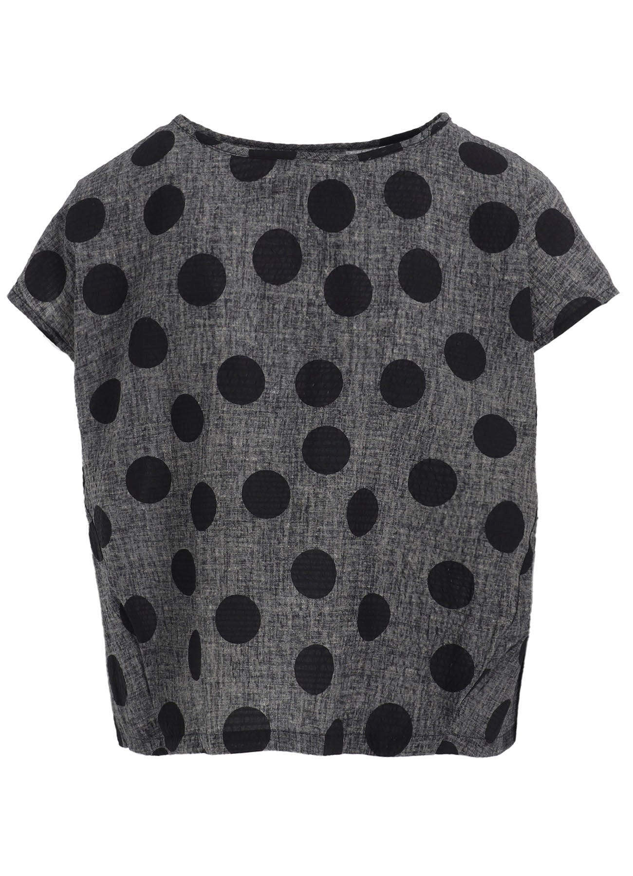 COTTON RIPPLE PRINT PULLOVER