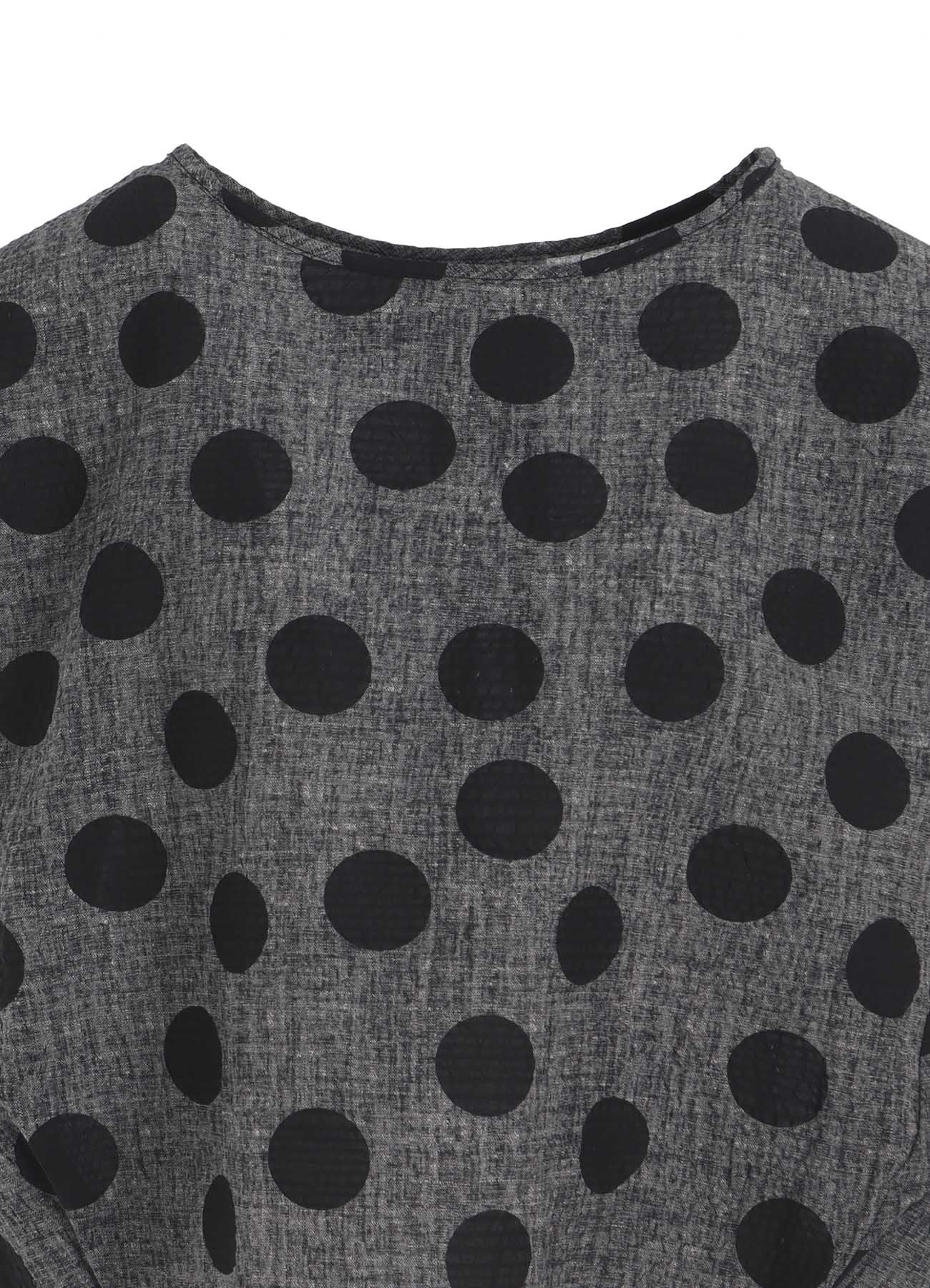 COTTON RIPPLE PRINT PULLOVER