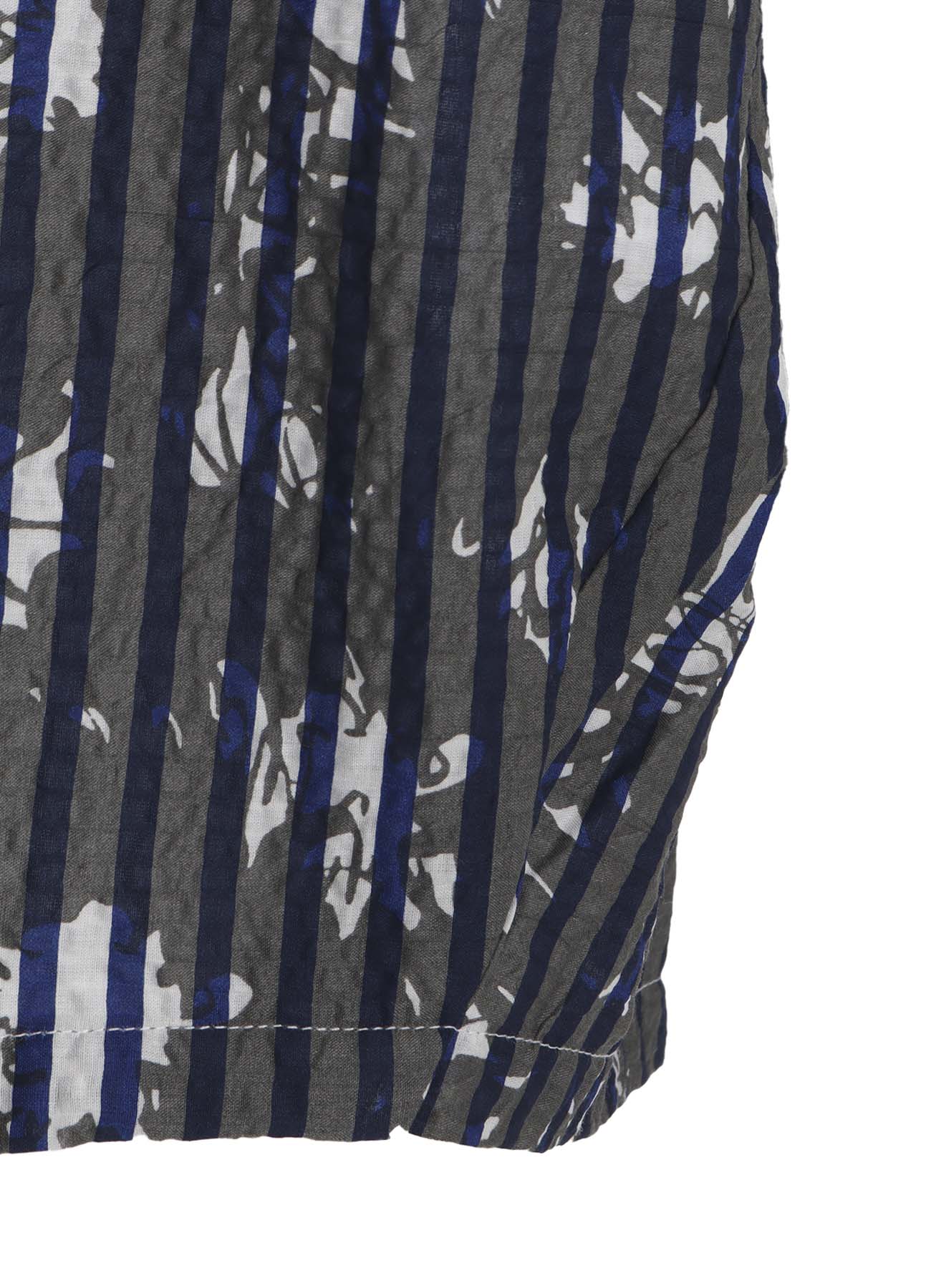 COTTON RIPPLE PRINT PULLOVER