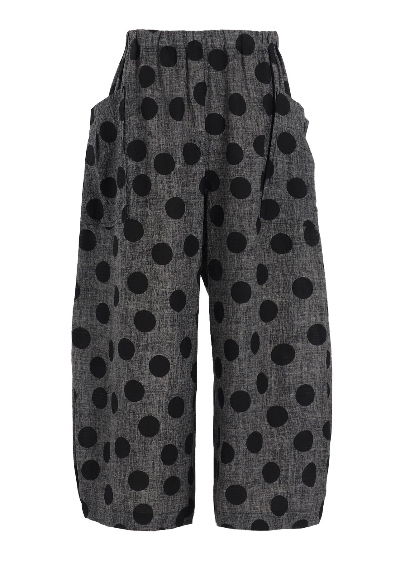 COTTON RIPPLE PRINT 4/5 LENGTH PANTS