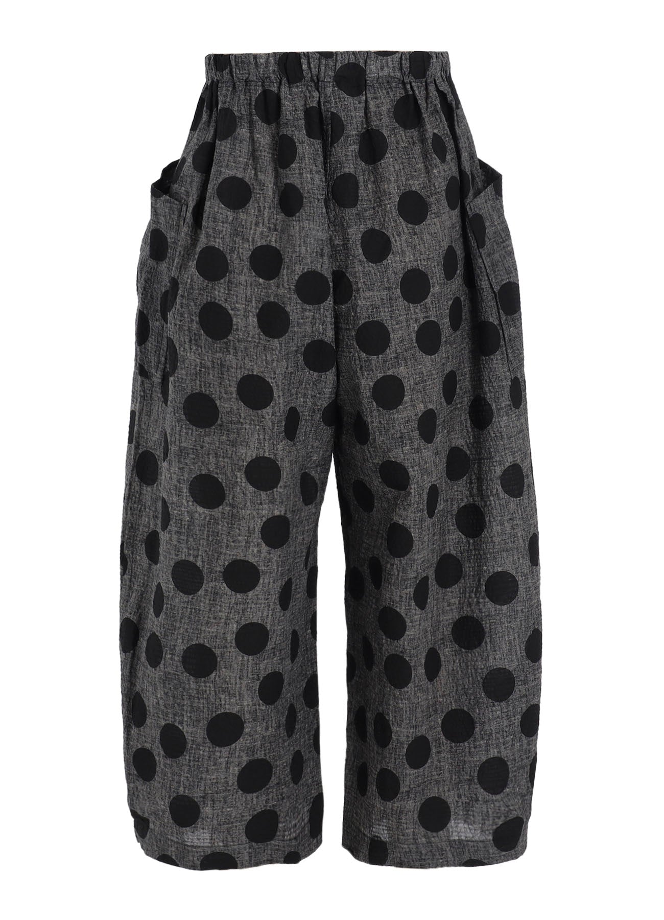 COTTON RIPPLE PRINT 4/5 LENGTH PANTS